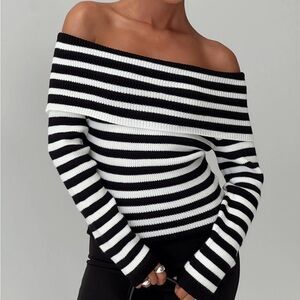 Princess Polly Size S/M Danyel Off The Shoulder Sweater NEW WITH TAGS!